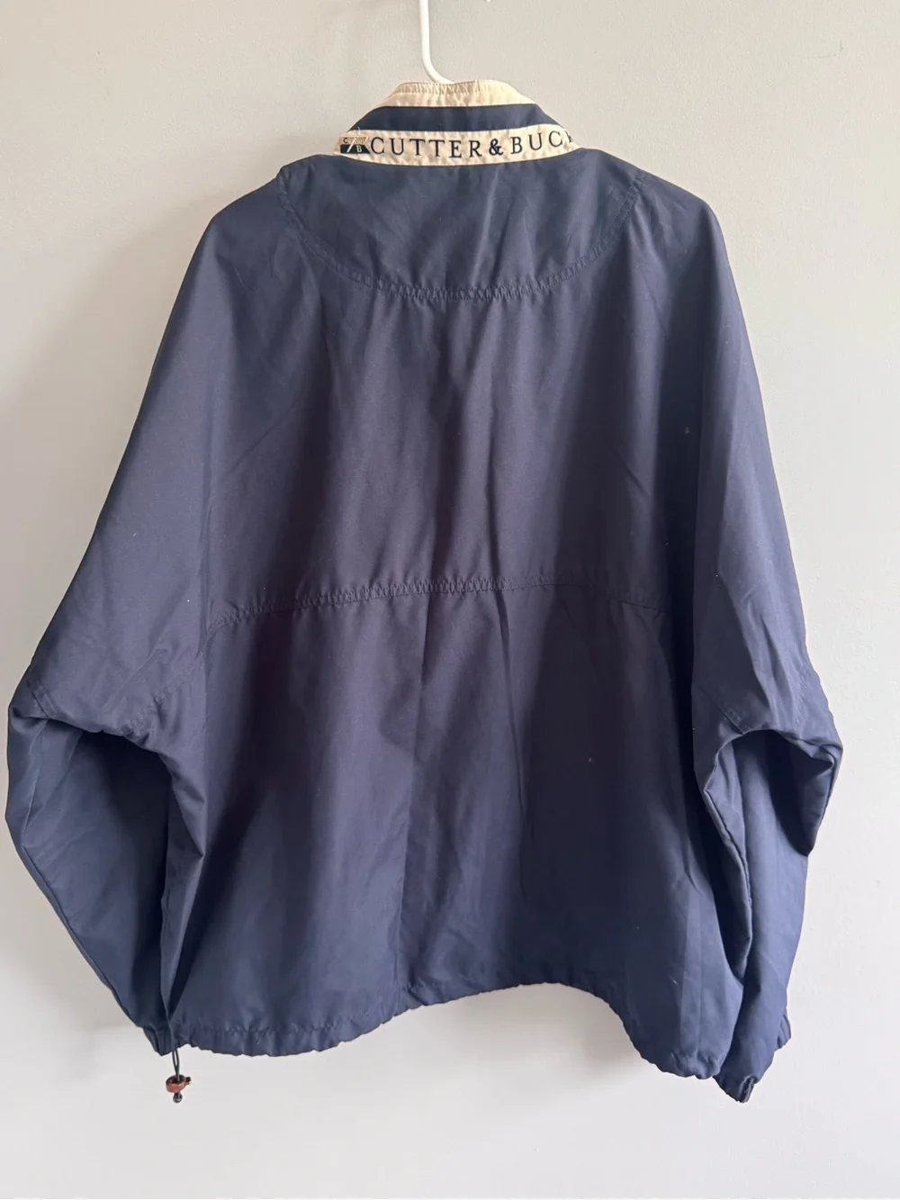 Cutter & Buck Navy Full Zip Windbreaker Jacket XXL Golf Lightweight